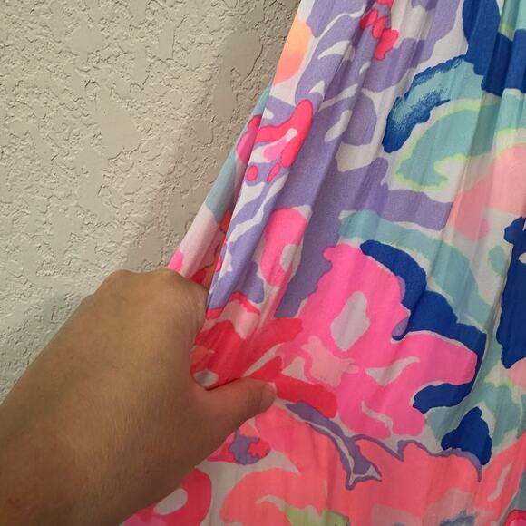 LILLY PULITZER Kassia Mini Dress Playa Hermosa Floral Fit & Flare - Picture 8 of 16